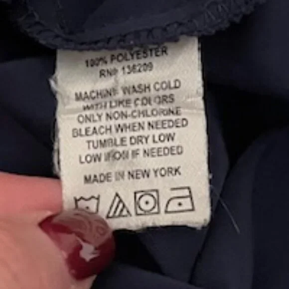 Hatch Slouch O/S One Size V Neck Maternity Dress in Blue - Picture 5 of 5